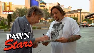 Pawn Stars Chumlee Gets Bob Dylans Autograph Season 3  History [upl. by Ethben337]