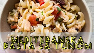 Mediteranska pasta sa tunom  NAJBOLJI RECEPTI [upl. by Miguela]