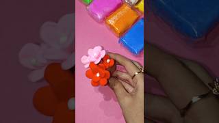 Diy clay flower 🌹short diy clayart [upl. by Ikila]