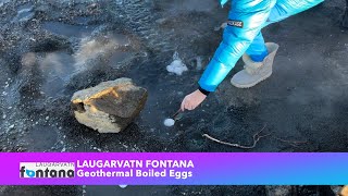 The2Woodies  ICELAND LAUGARVATN FONTANA GEOTHERMAL BOILED EGGS [upl. by Mcripley]