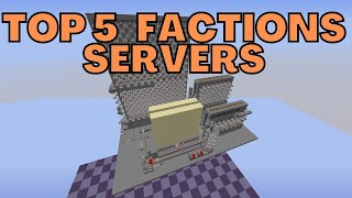 Top 5 Minecraft Factions Servers 2024 [upl. by Ecnerret]