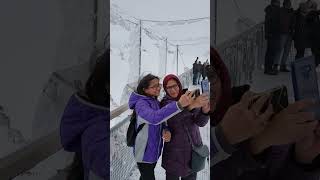 At almost 14k feet elevation 😱 Jungfrau highest point in Europe  Switzerland 🇨🇭 shortvideos [upl. by Pappano]