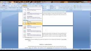 HOW TO INSERT PAGE NUMBERING IN SPECIFIC PAGE MS Office 2007 [upl. by Coretta910]