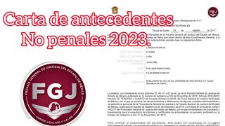 Como sacar tus antecedentes no penales por primera vez desde tu celular 2023 [upl. by Ahsineg]