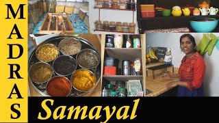 Kitchen Organizing Tips  Whats in my Kitchen  Kitchen Organization Ideas in Tamil [upl. by Adnowat]