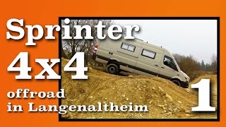 Sprinter 4x4 offroad in Langenaltheim  Part 1 [upl. by Anaila]