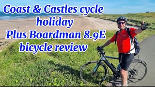 Boardman hybrid 89E Electric bicycle test amp 8 other cyclists on Coast amp Castles cycling holiday UK [upl. by Eitsyrc]