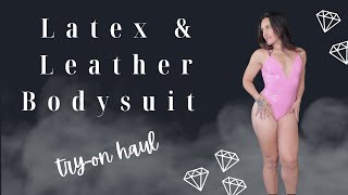 4K Latex amp Leather Bodysuit Tryon Haul [upl. by Juanne]