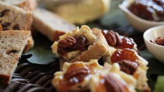 Brie Pecan Fig Jam Crostini Recipe  Kin Community [upl. by Vrablik]