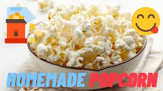 How to Make Popcorn ▶️ Natural Buttery Homemade Popcorn Recipe ▶️ Vegan Popcorn [upl. by Espy931]