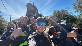 Enduro mtb Por Rocacorba unas bajadas muy tecnicas y al final mucha velocidad [upl. by Ahsiugal331]