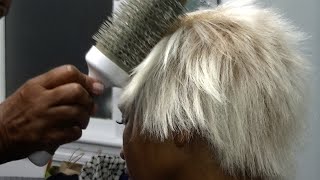 Ionic  Ceramic Blow Dry  Level 910  Ice Gold Blonde Hair Color  Modern Thermal Smoothing [upl. by Saffian]