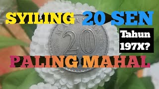 DUIT SYILING LAMA 20 SEN PALING MAHAL [upl. by Helmer151]