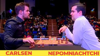 Magnus Carlsen 2847 vs Ian Nepomniachtchi 2789  World Rapid [upl. by Eimrej395]