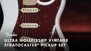 Ultra Noiseless Vintage Stratocaster Pickup Set  Fender [upl. by Franni670]