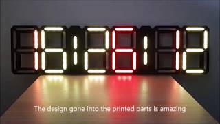 Retro 7 Segment Clock [upl. by Kunin]