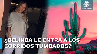 Belinda lanza pistas sobre su nueva música y la relacionan con Christian Nodal [upl. by Merlina]