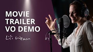 Professional Voice for Movie Trailers  Female Voice Over Demo [upl. by Nairda]