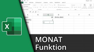 Excel Monat Funktion  TAGMONATJAHR ✅ Tutorial [upl. by Lorain538]