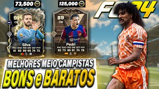 ⚽ MELHORES MEIO CAMPISTAS META e BUGADOS no FC 24 ⚽ Ultimate Team [upl. by Olaf]