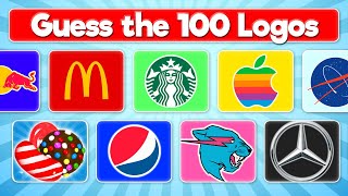 Guess the Logo Quiz  Can You Guess the 100 Logos [upl. by Annawot]