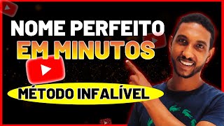 Como criar NOME PARA CANAL no youtube EM POUCOS MINUTOS 4 DICAS MATADORAS [upl. by Thea334]