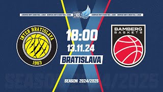 Inter Bratislava v Bamberg Baskets  Nov 13 600 PM  ENBLeague 202425 [upl. by Cuthbert]