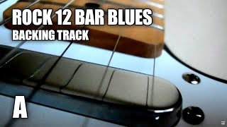 Rock 12 Bar Blues Guitar Backing Track In A [upl. by Jea]