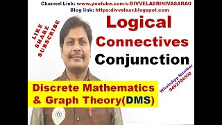 Conjunction  Logical Connectives  Discrete Mathematics and Graph Theory  DMS  MFCS  DMGT [upl. by Laaspere]