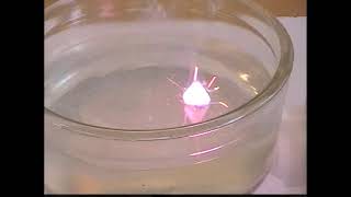 K  H2O big explosion reaction of potassium with water [upl. by Ayak]