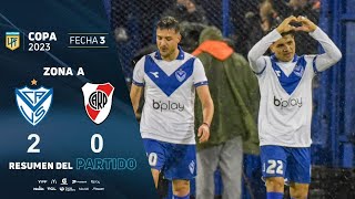 CopaDeLaLiga 2023  Fecha 3  resumen de Vélez  River [upl. by Comptom]