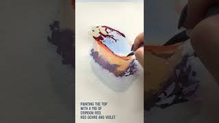 Painting A quotSnickersquot Cake With Watercolor  Speedpaint and tips [upl. by Akcirret58]