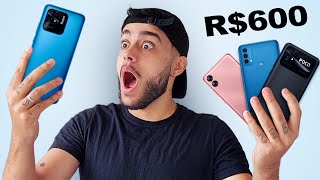 TOP 5 Melhores CELULARES até 600 REAIS 2024 🔥 Guia Completo de Celulares Custo Benefício [upl. by Lacee]