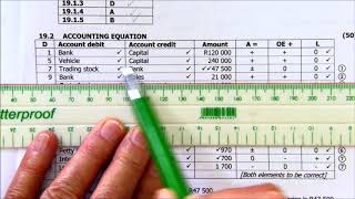 Accounting equation Q19SG [upl. by Llertnac]