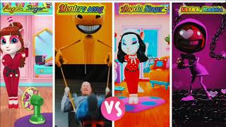 Ultra Masha Vs Montero Song Vs Talking Angela 2  Who is best 🤣 Mega Battle Part 1 [upl. by Rannug]