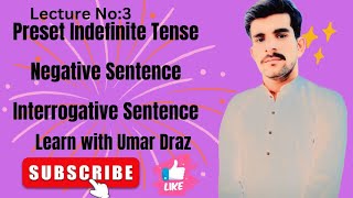 quotHow to Transform Present Tense into Negative and Interrogative SentencesquotLearn with Umar Draz [upl. by Fulcher212]