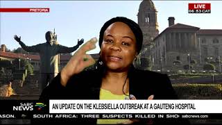 An update on the Klebsiella outbreak at a Gauteng hospital [upl. by Ulphiah87]