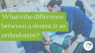 What’s the difference between a dentist amp an orthodontist [upl. by Margaux545]