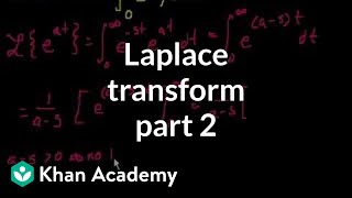 Laplace transform 2  Laplace transform  Differential Equations  Khan Academy [upl. by Bernardi]