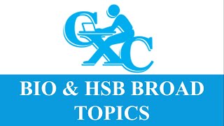 CXC BROAD TOPICS  BIOLOGY AND HUMAN AND SOCIAL BIOLOGY  CSEC Biology TCP [upl. by Ylle]