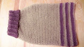 Doggy sweater crochet tutorial  Woolpedia [upl. by Drew476]