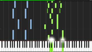 Waterfall  Undertale Piano Tutorial Synthesia [upl. by Zertnom]