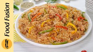 Restaurant Style Chicken Fajita Rice Recipe by Food Fusion [upl. by Veradia703]