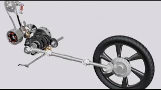 Shaft drive motorcycle transmission animation by Mr H [upl. by Adian]