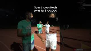 IShowSpeed Races the Worlds Fastest Man Noah Lyles For 100000👟💰 [upl. by Kirbee]