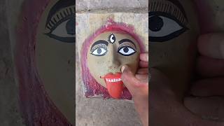 Clay art work idol making kalikalika face making 🔥🔥 Dont meesh kali short [upl. by Wyatt]