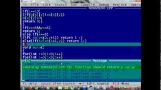 coding sudoku solver in turbo c [upl. by Jojo]