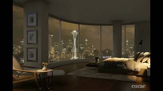 Rainfall In A Cozy Seattle Condo  ASMR  Ambient Sounds [upl. by Annayoj]