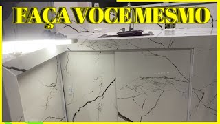 fechamento de pia em porcelanato [upl. by Cappella]