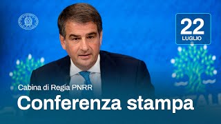 Cabina di Regia sul PNRR la conferenza stampa del Ministro Fitto [upl. by Yetty]